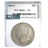 1884-S Morgan MS64+ PL LISTS $230000 IN 64+