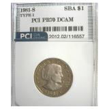 1981-S T1 Susan B Anthony PCI PR70 DCAM