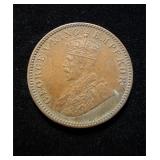 1935 India British 1/4 Anna UNC
