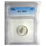 1960 Dime ICG MS67
