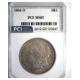 1884-O Morgan MS67 LISTS $2500