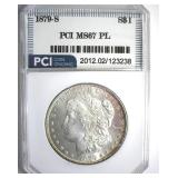 1879-S Morgan MS67 PL LISTS $2850