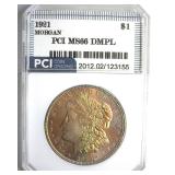 1921 Morgan MS66 DMPL LISTS $40000 IN 65