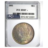 1881 Morgan MS67+ LISTS $60000