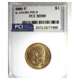 2008-P Q. Adams $ PCI MS69 Position B