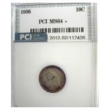 1836 Dime MS64+ LISTS $5000