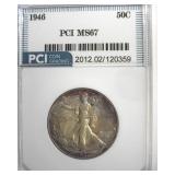 1946 Walking Liberty MS67 LISTS $1700