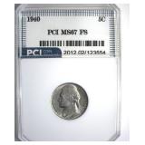 1940 Nickel MS67 FS LISTS $275