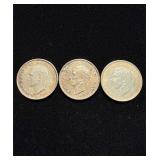 WW2 .925 Silver Ch BU Struck by US Mint 3pcs