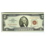 1963 2 Crisp Ch UNC Red Seal