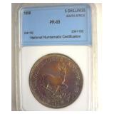 1958 5 Shillings NNC PR69 South Africa