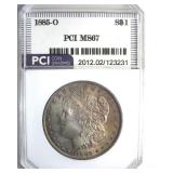 1885-O Morgan MS67 LISTS $1550