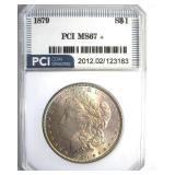 1879 Morgan MS67+ LISTS $70000