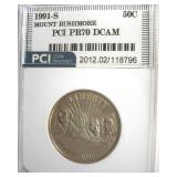 1991-S 50c Mount Rushmore PCI PR70 DCAM