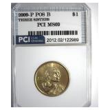 2009-P Pos B Sacagawea $ MS69 LISTS $600 IN 68