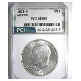 1971-S Silver Ike MS68 LISTS $6500