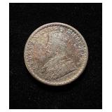 1936 British India 1/4 Rupee Silver