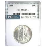 1938 Walking Liberty MS67+ LISTS $7250 Gem White