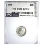 1963 Dime PR70 DCAM LISTS $150 in 69 DCAM