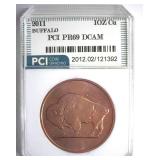 2011 1 Avdp Oz .999 Fine Cu PCI PR69 DCAM Buffalo