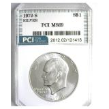 1972-S Silver Ike MS69 LISTS $3400
