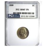 1950 Nickel MS67 FS LISTS $3250