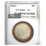1885-S Morgan MS65+ PL LISTS $14000
