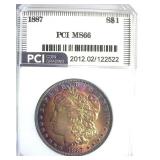1887 Morgan MS66 LISTS $425