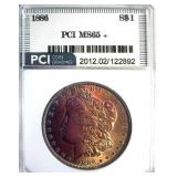 1886 Morgan PCI MS65+ Stunning Color