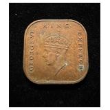 1943 Malaya 1 Cent UNC