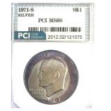 1971-S Silver Ike MS68 LISTS $6500