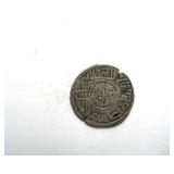 1722 Silver Black Tangka Nepal for Use in Tibet