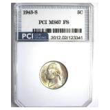 1943-S Nickel MS67 FS LISTS $350