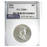 1962 Franklin PR69+ DCAM LISTS $3850 IN 69 DC