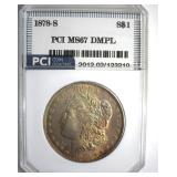 1878-S Morgan MS67 DMPL LISTS $27500 IN 67DMPL