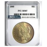 1883 Morgan MS67 LISTS $2700