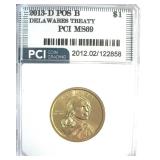 2013-D Pos B Sacagawea $ MS69 LISTS $100 IN 68