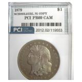 1879 Dollar PCI PR69 CAM Schoolgirl Ni Copy