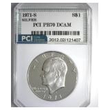 1971-S Silver Ike PR70 DCAM LISTS $425