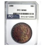 1896 Morgan PCI MS65 Gorgeous Color