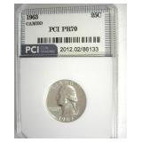 1963 Quarter PR70 CAM LISTS $110 IN 69 CAM