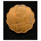 1930s UNC+ Egypt Scalloped Edge Scarce