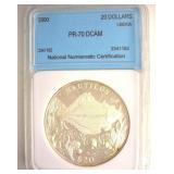 2000 $20 NNC PR70 DCAM Liberia Nautilus Proof