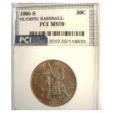 1995-S 50c Olympic Baseball PCI MS70
