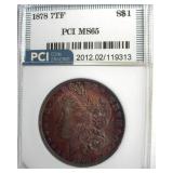 1878 7TF Morgan MS65 LISTS $750
