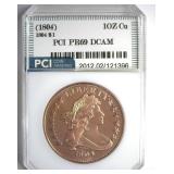 1804 1 Avdp Oz .999 Fine Cu PR69 DCAM 1804 $