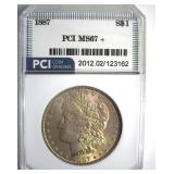 1887 Morgan MS67+ LISTS $6000