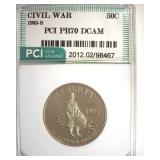 1995-S 50c Civil War PR70 DCAM LISTS $180
