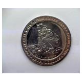 1999 Silver Gaming Token Silver Club
