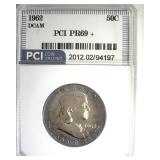 1962 Franklin PR69+ DCAM LISTS $3850 IN 69DC